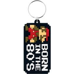 Super Mario Born In The 80ÃÂ´s Keyring Black/White/Red